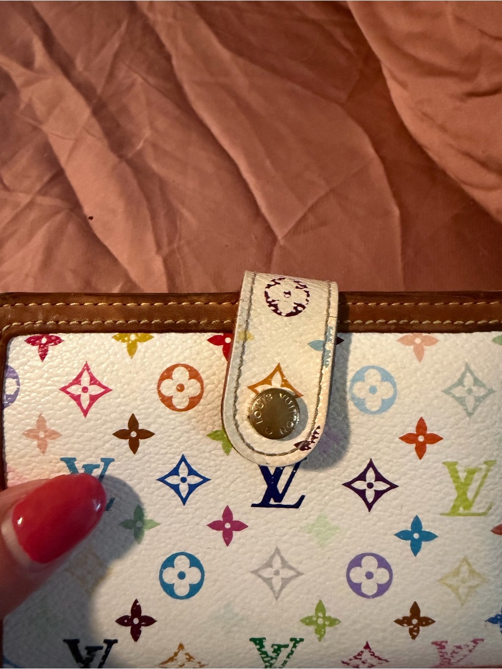 Louis Vuitton White murakami Multicolor Monogram Small Wallet - Picture 7 of 16